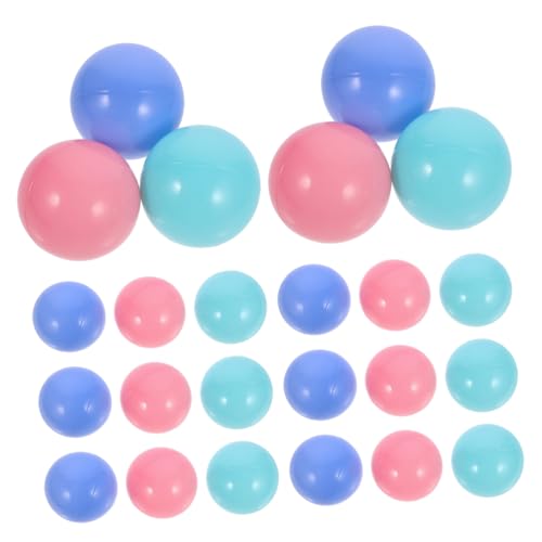 WOONEKY 100 Stück Bunte Ballpits Bälle Macaron Farben Stabile Kunststoff Ocean Balls für Spielbälle Langlebig und Geruchlos Pool Party Dekorationsspielzeug von WOONEKY
