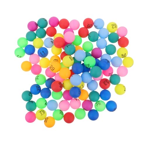 WOONEKY 100 Stück Bunte Bingo Gewinnbälle Nummerierte Party Dekorationen für Tombola und Spiele Mehrfarbige Kugeln für Events Interaktive Unterhaltung und Spaß WOONEKY 100 Stück Bunte Bingo Gewinnbälle Nummerierte Party Dekorationen für Tombola und Spiele Mehrfarbige Kugeln für Events Interaktive Unterhaltung und Spaß von WOONEKY