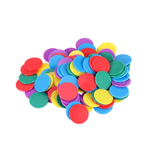 WOONEKY 100 Stück Bunte Spielchips Zählchips aus Acryl Farbige Rundstücke für Bingo Mathematiklernen Kindergartenunterricht und Brettspiele Vielseitige und Spielmarken WOONEKY 100 Stück Bunte Spielchips Zählchips aus Acryl Farbige Rundstücke für Bingo Mathematiklernen Kindergartenunterricht und Brettspiele Vielseitige und Spielmarken von WOONEKY