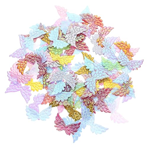 WOONEKY 100 Stück Engel Flügel Haarschmuck für DIY Kostümdekoration Stoffapplikationen für Puppen Festtagsdeko Leicht und Kompakt für Bastelprojekte WOONEKY 100 Stück Engel Flügel Haarschmuck für DIY Kostümdekoration Stoffapplikationen für Puppen Festtagsdeko Leicht und Kompakt für Bastelprojekte von WOONEKY