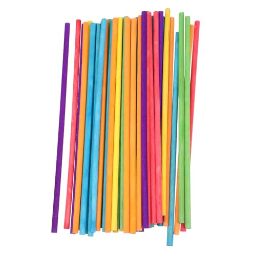 WOONEKY 100 Stück Holz Rhythmus Sticks für Musikinstrumente zur Frühen der Musikalischen Bildung für Percussion und Gruppenaktivitäten von WOONEKY