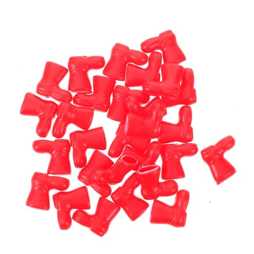 WOONEKY 100 Stück Mini Santa Claus Stiefel Rote Miniatur Weihnachtsstiefel für Puppenhaus Deko DIY Weihnachtsdeko Kleine Tischdeko Weihnachten Vielseitige Plastikstiefel für WOONEKY 100 Stück Mini Santa Claus Stiefel Rote Miniatur Weihnachtsstiefel für Puppenhaus Deko DIY Weihnachtsdeko Kleine Tischdeko Weihnachten Vielseitige Plastikstiefel für von WOONEKY