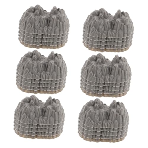 WOONEKY 100 Stück Miniatur Felsen Modell Kunststoff Simulation Stein Dekoration für Micro Train Landschaft Eisenbahn Sandtisch DIY Zubehör WOONEKY 100 Stück Miniatur Felsen Modell Kunststoff Simulation Stein Dekoration für Micro Train Landschaft Eisenbahn Sandtisch DIY Zubehör von WOONEKY