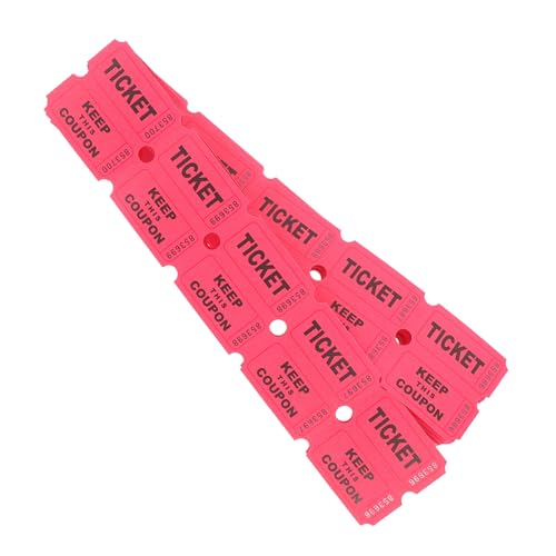 WOONEKY 100 Stück Rote Raffle Tickets für Veranstaltungen Partybedarf Vielseitige Tickets für Event Einkaufszentrum und Schulveranstaltungen WOONEKY 100 Stück Rote Raffle Tickets für Veranstaltungen Partybedarf Vielseitige Tickets für Event Einkaufszentrum und Schulveranstaltungen von WOONEKY