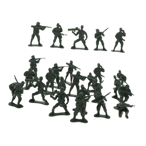 WOONEKY 100 Stück Teiliges Mini Soldaten Modellset aus Kunststoff Detailreiche Mini Figuren mit Realistischem Design Stabile Miniatur Soldaten für Sandtisch Regaldekoration von WOONEKY