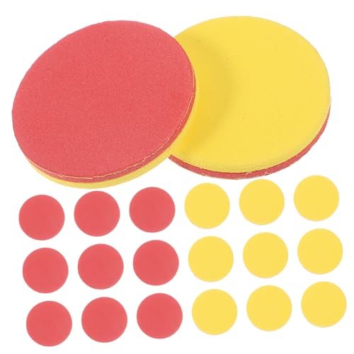 WOONEKY 100 Stück Teiliges Zweifarbiges Eva Lernspielzeug Mathe Zählchips für Kleinkinder Robustes Rechenhilfe Spielset Rechnen Lernen Sortieren und Farberkennung Geeignet für Zuhause und von WOONEKY