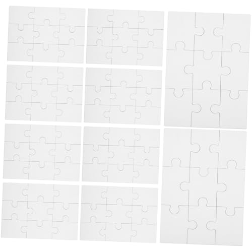 WOONEKY 10Blätter Leere Puzzlestücke für DIY Graffiti Kreative Puzzles zum Bemalen Interaktive Lernmaterialien für Kunstprojekte und Bastelarbeiten WOONEKY 10Blätter Leere Puzzlestücke für DIY Graffiti Kreative Puzzles zum Bemalen Interaktive Lernmaterialien für Kunstprojekte und Bastelarbeiten von WOONEKY