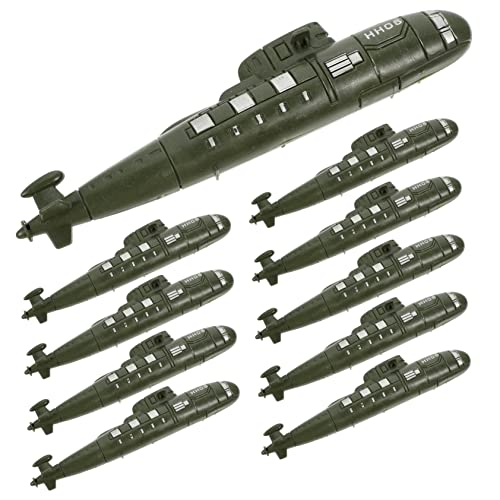WOONEKY 10Stücke Teiliges Boot Modelle aus Langlebigem für Tischdekoration Realistische Militärische Boot Ornamente für Wohnzimmer Büro und Mehr von WOONEKY