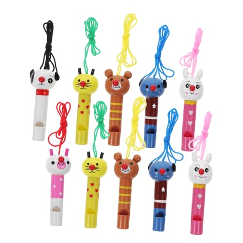 WOONEKY 10Stücke Tierpfeifen aus Cartoon Pfeifen für Lernspielzeug und Geschenkidee Fördert Kreativität und Musikalische Fähigkeiten von WOONEKY