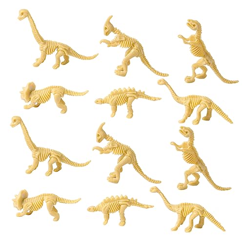 WOONEKY 3D 12 Sätze Dinosaurier Fossiles Skelett Modell Kinder 3D-Puzzle Holz Dinofiguren Für Kinder Dinosaurierskelettmodell Mini-Dinosaurier-holzfigur Modelle Spielzeug Dreidimensional von WOONEKY