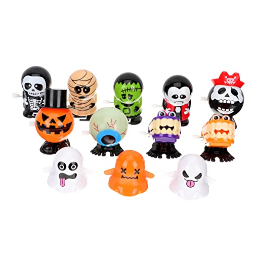 WOONEKY 12 Stück Halloween Aufziehspielzeuge Lustige Kunststoff Spielzeuge für Partyspielzeuge für Halloween Dekoration und WOONEKY 12 Stück Halloween Aufziehspielzeuge Lustige Kunststoff Spielzeuge für Partyspielzeuge für Halloween Dekoration und von WOONEKY