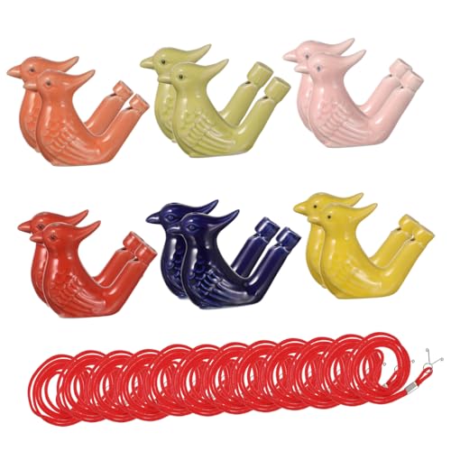 WOONEKY 12 Stück Keramik Vogel Musikalische Vogelrufe Tragbare Spielzeuge für für Partys und Outdoor Zufällige Farbe WOONEKY 12 Stück Keramik Vogel Musikalische Vogelrufe Tragbare Spielzeuge für für Partys und Outdoor Zufällige Farbe von WOONEKY