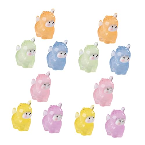 WOONEKY 12 Stück Leuchtende Mini Figuren Nachtleuchtende Harz Ornamente für Puppenhaus Aquarium Bürodekoration Charmante Mikro Landschaftsaccessoires in Farben Grün Gelb Orange Blau WOONEKY 12 Stück Leuchtende Mini Figuren Nachtleuchtende Harz Ornamente für Puppenhaus Aquarium Bürodekoration Charmante Mikro Landschaftsaccessoires in Farben Grün Gelb Orange Blau von WOONEKY