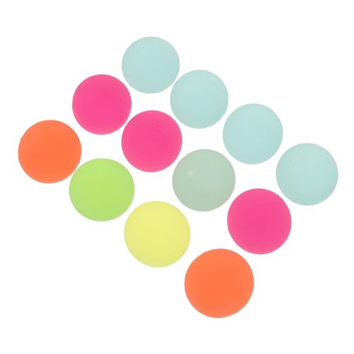 WOONEKY 12 Stück Luminous Bouncy Balls aus Synthetischem Gummi Elastische Leuchtbälle mit Matter Oberfläche Springende Nachtlicht Spielbälle für Langlebiges Partyspielzeug WOONEKY 12 Stück Luminous Bouncy Balls aus Synthetischem Gummi Elastische Leuchtbälle mit Matter Oberfläche Springende Nachtlicht Spielbälle für Langlebiges Partyspielzeug von WOONEKY