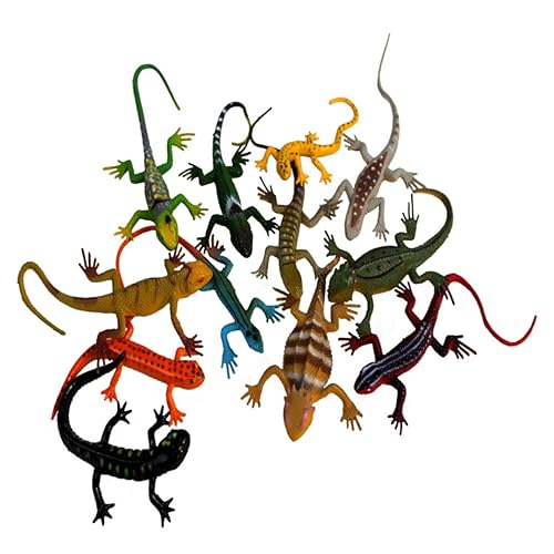 WOONEKY 12 Stück Realistische Echsenspielzeuge Miniatur Modellspielzeuge für Garten Dekoration und Halloween Pädagogisch Wertvolle Reptilienfiguren für Sammler WOONEKY 12 Stück Realistische Echsenspielzeuge Miniatur Modellspielzeuge für Garten Dekoration und Halloween Pädagogisch Wertvolle Reptilienfiguren für Sammler von WOONEKY