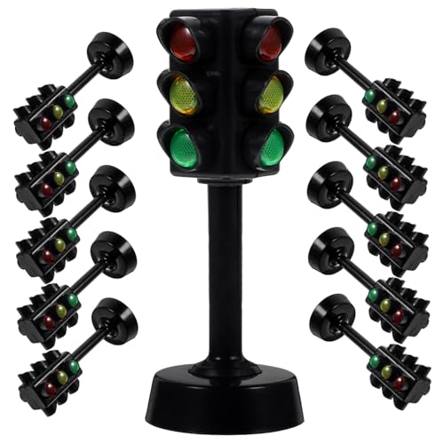 WOONEKY 12 Stück Teiliges Ampelspielzeug Pädagogisches Verkehrsmodell mit Stabilem Design Vielseitig für Kinderverkehrserziehung DIY Sandtisch Fördert Vorstellungskraft und Lernspaß im WOONEKY 12 Stück Teiliges Ampelspielzeug Pädagogisches Verkehrsmodell mit Stabilem Design Vielseitig für Kinderverkehrserziehung DIY Sandtisch Fördert Vorstellungskraft und Lernspaß im von WOONEKY