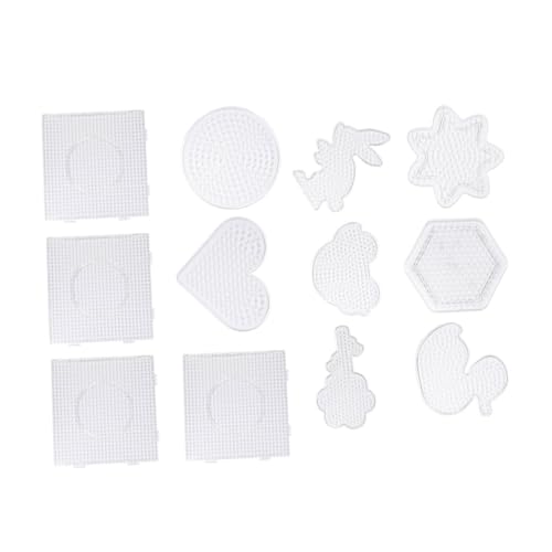 WOONEKY 12 Stück Teiliges DIY Steckperlen Set mit Kunststoff Vorlagen für Kreative Bastelarbeiten Wasseraktivierbare Perlen für Motorik und Spielerisches Lernen für Kreative WOONEKY 12 Stück Teiliges DIY Steckperlen Set mit Kunststoff Vorlagen für Kreative Bastelarbeiten Wasseraktivierbare Perlen für Motorik und Spielerisches Lernen für Kreative von WOONEKY