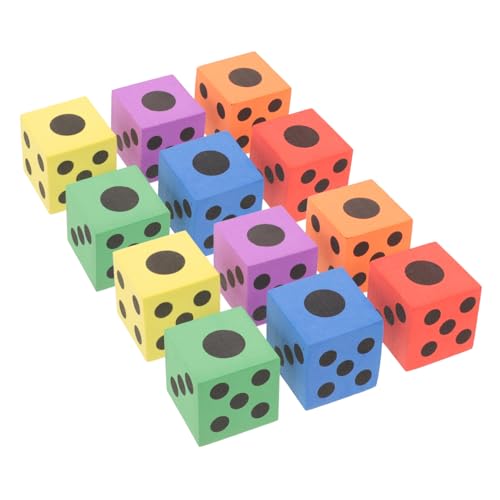 WOONEKY 12 Stück Teiliges Eva Schaumstoff Würfel Große Bunte Würfel Sicher für Vielseitig für Spiel Unterricht Outdoor und Reisen ca Kantenlänge Zufällige Farben für Zufällige Farbe WOONEKY 12 Stück Teiliges Eva Schaumstoff Würfel Große Bunte Würfel Sicher für Vielseitig für Spiel Unterricht Outdoor und Reisen ca Kantenlänge Zufällige Farben für Zufällige Farbe von WOONEKY