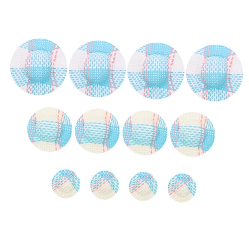 WOONEKY 12 Stück Teiliges Gestreifte Puppenhüte aus Robustem Material Farbenfrohe Kleine Hüte für DIY Puppendekoration und Bastelprojekte von WOONEKY