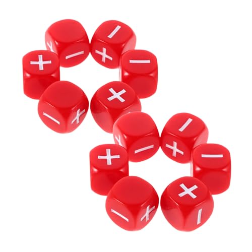 WOONEKY 12 Stück Teiliges Mathe Würfel für Praktische Additions und Subtraktionswürfel für Unterricht Interaktive Lernhilfen für Mathematikspiele und Spiele im Klassenzimmer von WOONEKY