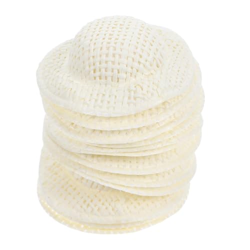 WOONEKY 12 Stück Teiliges Mini Papierhüte Handgewebte Miniatur Hüte für Puppen Vielseitige DIY Bastelaccessoires Leichter Tragbarer Zylinderhut als Foto Requisite und Dekoration von WOONEKY