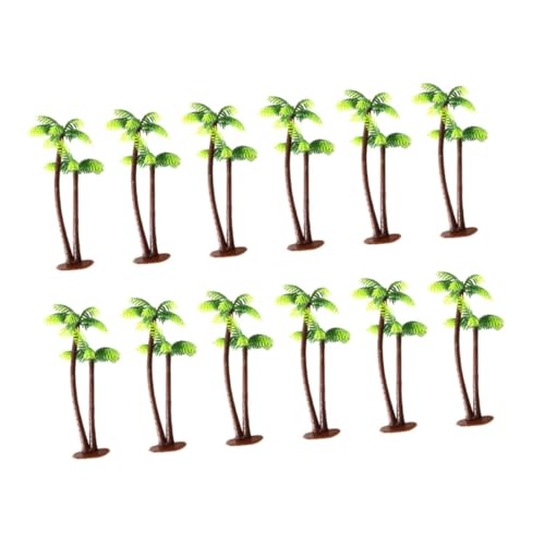 WOONEKY 12 Stück Teiliges Miniatur Kokospalmen Tropische Tortendeko aus Realistische Modellbäume mit Grünem Laub als Cake Topper für Geburtstag Party und Landschaftsdekoration WOONEKY 12 Stück Teiliges Miniatur Kokospalmen Tropische Tortendeko aus Realistische Modellbäume mit Grünem Laub als Cake Topper für Geburtstag Party und Landschaftsdekoration von WOONEKY