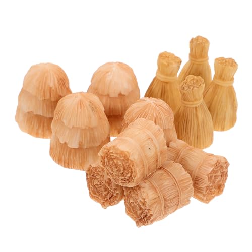 WOONEKY 12 Stück Teiliges Miniatur Strohballen Herbststil Realistische Handliche Mini Heuballen mit Stabilem Sockel für Puppenhaus Bauernhof Halloween Tischdekoration WOONEKY 12 Stück Teiliges Miniatur Strohballen Herbststil Realistische Handliche Mini Heuballen mit Stabilem Sockel für Puppenhaus Bauernhof Halloween Tischdekoration von WOONEKY
