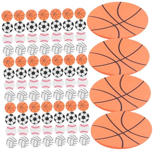 WOONEKY 120 Stück Selbstklebende Eva Sports Ball Aufkleber Fußball Basketball Baseball Volleyball Dekoration Für Sportpartys DIY Leicht Rückstandsfrei Entfernt Vielseitig Einsetzbar WOONEKY 120 Stück Selbstklebende Eva Sports Ball Aufkleber Fußball Basketball Baseball Volleyball Dekoration Für Sportpartys DIY Leicht Rückstandsfrei Entfernt Vielseitig Einsetzbar von WOONEKY