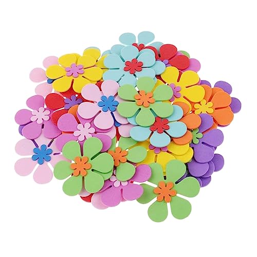 WOONEKY 120 Stück Teiliges DIY Blumen aus Hochwertigem Schaumstoff Kleine Dekorative Blumen für Basteln Kindergarten und Schulraumdekoration Vielseitige Filzblumen Deko für Kreative WOONEKY 120 Stück Teiliges DIY Blumen aus Hochwertigem Schaumstoff Kleine Dekorative Blumen für Basteln Kindergarten und Schulraumdekoration Vielseitige Filzblumen Deko für Kreative von WOONEKY