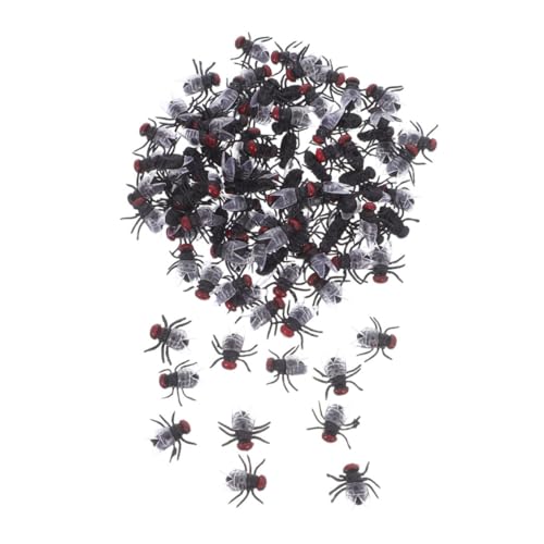 WOONEKY 120 Stück Teiliges Realistische Falsche Fliegen Wiederverwendbare Kunststoff-Insekten für Halloween und Aprilscherz Deko Tragbare Streichkäfer für Kreative Fotografie und Partyspaß WOONEKY 120 Stück Teiliges Realistische Falsche Fliegen Wiederverwendbare Kunststoff-Insekten für Halloween und Aprilscherz Deko Tragbare Streichkäfer für Kreative Fotografie und Partyspaß von WOONEKY