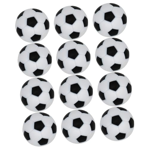 WOONEKY 12 Stück Tischfußballbälle Ersatzbälle für Tischfußballspiel Zubehör 23mm Kleiner Tischkicker Bälle Bruchfest und Praktisch für Zuhause Spielgeschäft von WOONEKY