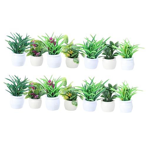 WOONEKY 14 Stück Bonsai Pflanze Teiliges Dekorationsset aus Realistischen Kunstpflanzen für Puppenhäuser und Wohnraumgestaltung für Kreative DIY Projekte und Zimmerpflanzen Dekoration WOONEKY 14 Stück Bonsai Pflanze Teiliges Dekorationsset aus Realistischen Kunstpflanzen für Puppenhäuser und Wohnraumgestaltung für Kreative DIY Projekte und Zimmerpflanzen Dekoration von WOONEKY