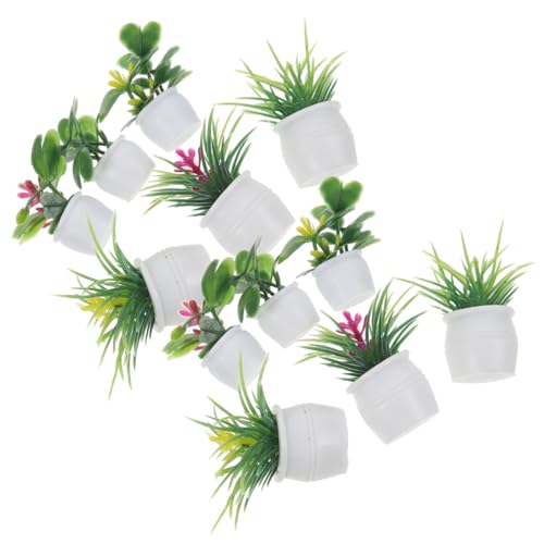 WOONEKY 14 Stück Teiliges Bonsai Modell für Puppenhaus Dekoration Simulierte Pflanzen für Lebendige Mikrolandschaften und Kreative Wohnräume für Garten Deko und Feengarten Zubehör WOONEKY 14 Stück Teiliges Bonsai Modell für Puppenhaus Dekoration Simulierte Pflanzen für Lebendige Mikrolandschaften und Kreative Wohnräume für Garten Deko und Feengarten Zubehör von WOONEKY