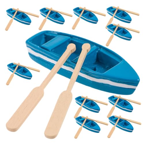 WOONEKY 15 Sätze Teiliges Miniatur Holz-ruderboot Modell mit Paddeln Realistische Kleine Kanus für DIY Feengarten Puppenhaus Dekoration Vielseitiges Mini Boot Zubehör WOONEKY 15 Sätze Teiliges Miniatur Holz-ruderboot Modell mit Paddeln Realistische Kleine Kanus für DIY Feengarten Puppenhaus Dekoration Vielseitiges Mini Boot Zubehör von WOONEKY