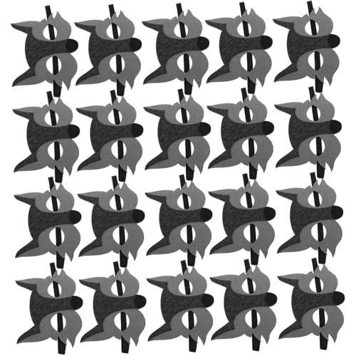 WOONEKY 15 Stück Teiliges Verstellbare Tieraugen-masken aus Filz Wiederverwendbar für Halloween Jungel-party Kindergarten-performance Kreatives Cosplay WOONEKY 15 Stück Teiliges Verstellbare Tieraugen-masken aus Filz Wiederverwendbar für Halloween Jungel-party Kindergarten-performance Kreatives Cosplay von WOONEKY