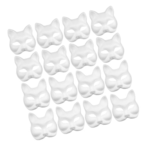WOONEKY 16 Stück Teiliges DIY Bastelset Blanko Tiermasken aus Papierpappe zum Bemalen Leichte Atmungsaktive Halbmasken für Kindergeburtstage Schulprojekte Halloween und Partyaktivitäten WOONEKY 16 Stück Teiliges DIY Bastelset Blanko Tiermasken aus Papierpappe zum Bemalen Leichte Atmungsaktive Halbmasken für Kindergeburtstage Schulprojekte Halloween und Partyaktivitäten von WOONEKY