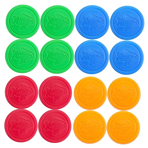 WOONEKY 16 Stück Teiliges Flugschach Figuren für Bunte Spielsteine für Unterhaltsame Lernspiele Hochwertige und Sichere Spielzeuge für Familie von WOONEKY