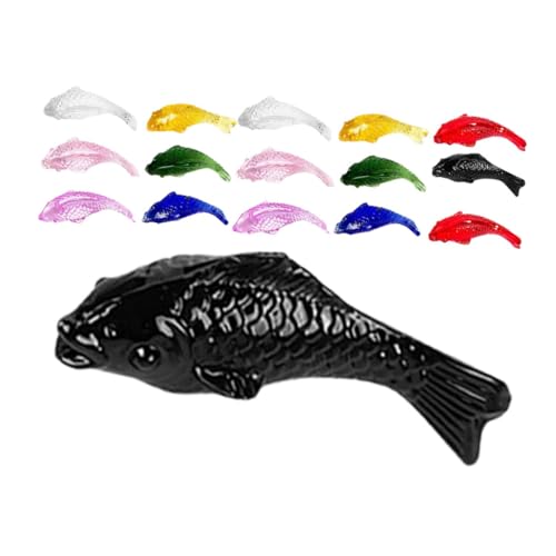 WOONEKY 16 Stück Teiliges Kristall Fische Figuren Bunte Mini Goldfisch Deko für Handgefertigte Glasfische mit Lebendigen Farben für Mikro Landschaft Aquarium Teich Dekoration WOONEKY 16 Stück Teiliges Kristall Fische Figuren Bunte Mini Goldfisch Deko für Handgefertigte Glasfische mit Lebendigen Farben für Mikro Landschaft Aquarium Teich Dekoration von WOONEKY