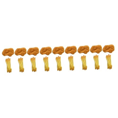 WOONEKY 18 Stück Frittierte Chicken Nuggets, Modell, Künstliches Essen, Gefälschtes Hühnerfutter, Künstliche Chicken Nuggets, Chicken Nuggets Und Pommes Spielzeug, Gefälschtes Huhn Und WOONEKY 18 Stück Frittierte Chicken Nuggets, Modell, Künstliches Essen, Gefälschtes Hühnerfutter, Künstliche Chicken Nuggets, Chicken Nuggets Und Pommes Spielzeug, Gefälschtes Huhn Und von WOONEKY