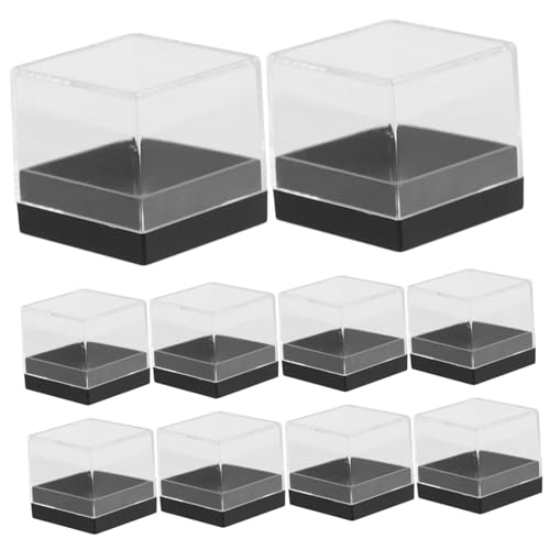WOONEKY 18 Stück Teiliges Mini Acryl Display Transparente Quadratische Aufbewahrungsbox für Mineralien Schmucksteine mit Stabilem Kunststoffgehäuse Sammlerbox für Kleine Objekte WOONEKY 18 Stück Teiliges Mini Acryl Display Transparente Quadratische Aufbewahrungsbox für Mineralien Schmucksteine mit Stabilem Kunststoffgehäuse Sammlerbox für Kleine Objekte von WOONEKY