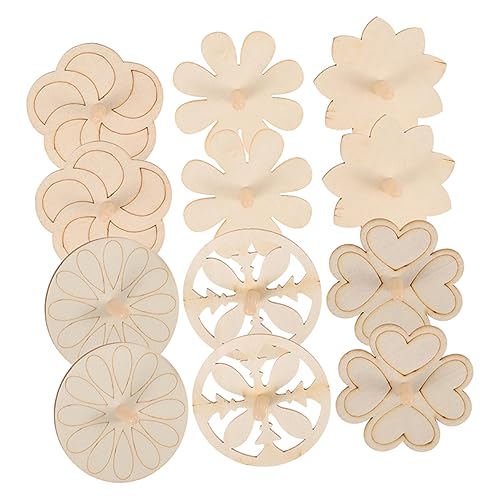 WOONEKY 18 Teiliges Lustiges Kinderspielzeug, Unfertiger Kinderkreisel, Kinderversorgung, Druckentlastungskreisel, DIY Malerei, Kinderkreisel, DIY Malerei, Kinderspielzeug, Tragbares von WOONEKY
