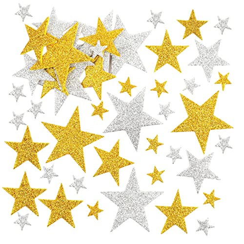 WOONEKY 180 Stück Glitzernde Sternaufkleber für Weihnachten Selbstklebende Bling Star Sticker für Kreative Bastelprojekte und Belohnungen für und Dekoration WOONEKY 180 Stück Glitzernde Sternaufkleber für Weihnachten Selbstklebende Bling Star Sticker für Kreative Bastelprojekte und Belohnungen für und Dekoration von WOONEKY