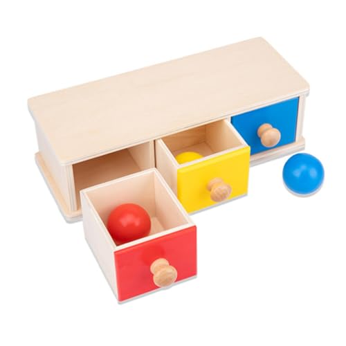 WOONEKY Lernspielzeug Für Kleinkinder 3 Schubladen Rund Babyspielzeug Eltern-Kind-interaktion Lehrmittel Frühe Gehirnentwicklung von WOONEKY