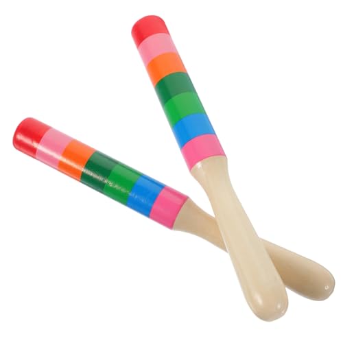 WOONEKY 1Paar Holz Rhythmus Sticks Percussion Instrumente für Abgerundete Kanten für Musikalische Darbietungen und Rhythmus Training Langlebig und Robust WOONEKY 1Paar Holz Rhythmus Sticks Percussion Instrumente für Abgerundete Kanten für Musikalische Darbietungen und Rhythmus Training Langlebig und Robust von WOONEKY