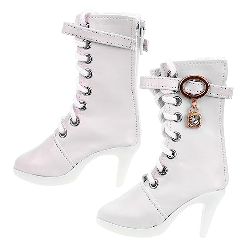 WOONEKY 1Paar Puppenschuhe High Heel Boots für Puppen Miniaturstiefel Accessoires Geburtstagsgeschenke Puppenverkleidung WOONEKY 1Paar Puppenschuhe High Heel Boots für Puppen Miniaturstiefel Accessoires Geburtstagsgeschenke Puppenverkleidung von WOONEKY