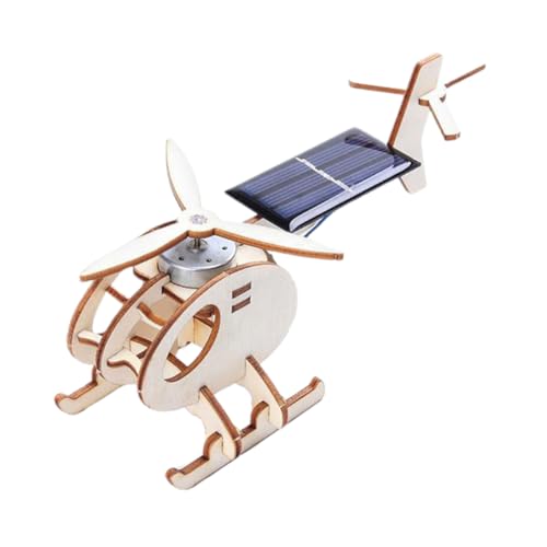 WOONEKY 1Satz DIY Holzflugzeug Modell Spielzeugset für Solarbetriebener Hubschrauber Kreatives Experimentierspielzeug Wissenschaft und Kreativität für Gemeinsame WOONEKY 1Satz DIY Holzflugzeug Modell Spielzeugset für Solarbetriebener Hubschrauber Kreatives Experimentierspielzeug Wissenschaft und Kreativität für Gemeinsame von WOONEKY