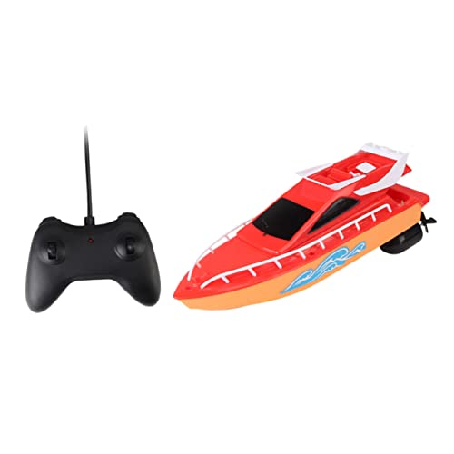 WOONEKY 1Satz Ferngesteuertes Speedboot für Hochgeschwindigkeits Rc Boot für Schwimmbäder Wasserdichtes mit Pulsierenden Farben Langlebig und Zuverlässig ohne Batterien von WOONEKY