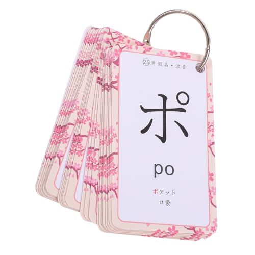 WOONEKY 1Satz Japanische Lernkarten Hiragana und Katakana Flashkarten für Anfänger Einfache und Effektive Silbenübungen für Erlernen von Japanisch Kurzer von WOONEKY