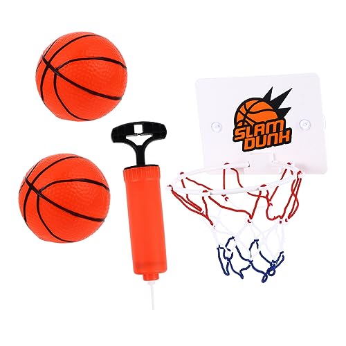 WOONEKY 1Satz Mini Basketball für Cartoon Basketballkorb mit Pumpe und Bällen Indoor Spaß für Kleine Fördert Hand Auge Koordination und Fitness von WOONEKY