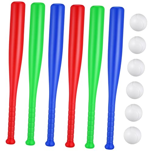 WOONEKY 1Satz Outdoor Baseballspielzeug Set für Teiliges Kunststoffschläger und Ball Kit für Garten Park und Schule Fördert und Motorische Fähigkeiten von WOONEKY